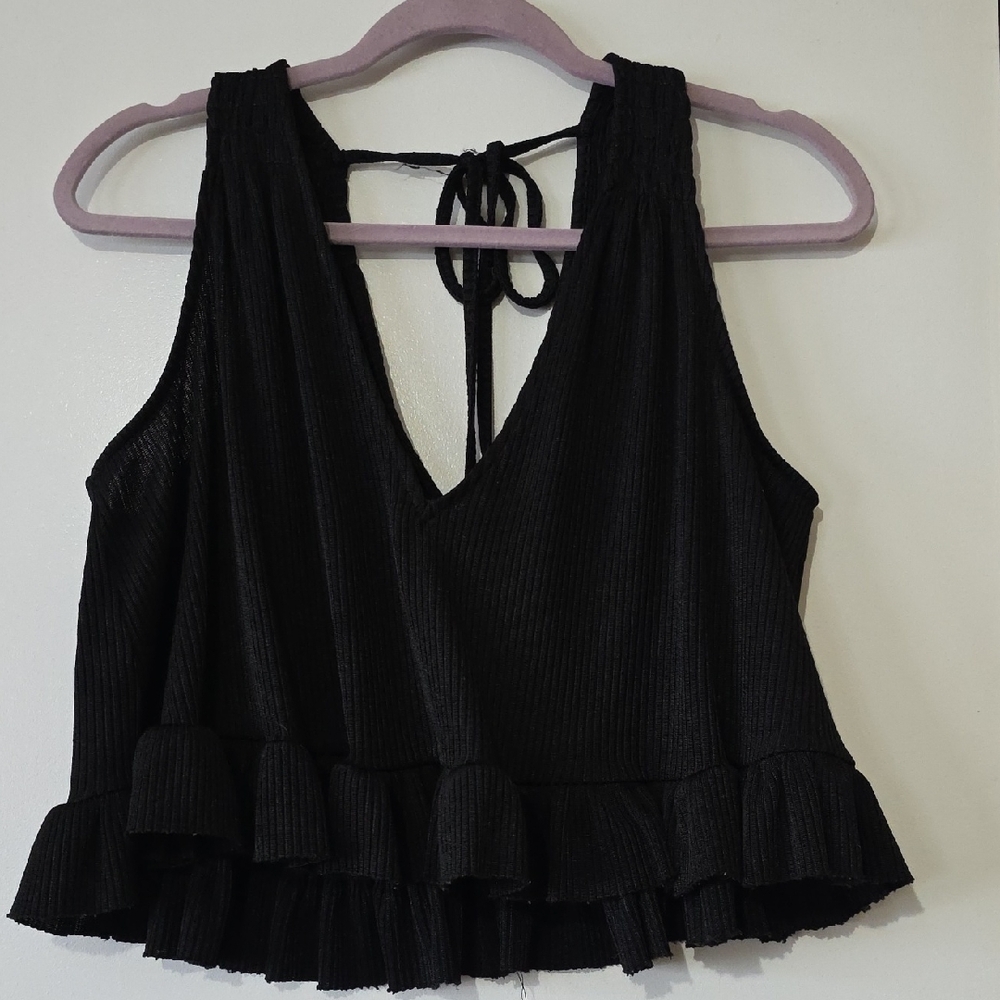 Free People No Excuses Ribbed Crop Top